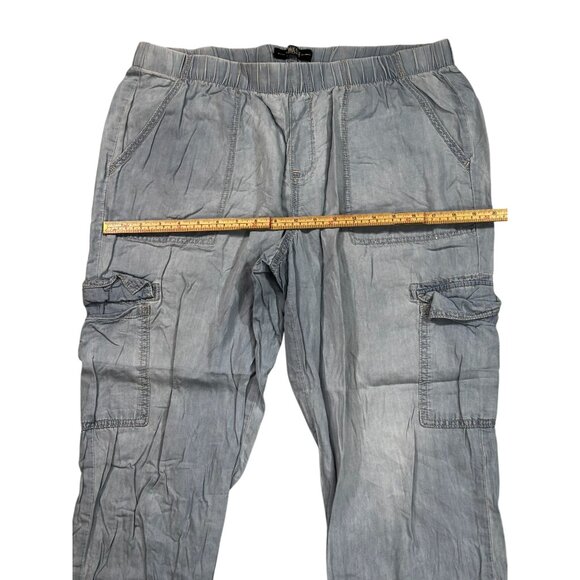 Rewash Mens XL Casual Cargo Pants Blue - Picture 9 of 9